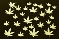 Thumbnail for 50 Piece Glow in the Dark Multicolor Marijuana Pot Leafs Wall Ceiling Decor (Open Stock)