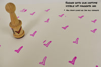 Thumbnail for Checkmark Dry Rubber Peg Stamp for Arts Crafts Security Glow Party