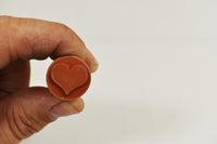 Thumbnail for Heart Dry Rubber Peg Stamp for Arts Crafts Security Glow Party