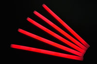 Thumbnail for 12 inch 15mm Red Premium Glow Sticks- 10 Per Package