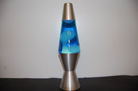 Thumbnail for 11.5 inch 12oz Lava Brand Motion Lamp Blue Liquid White Wax Fun Retro Home Decor