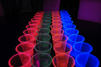 Thumbnail for 16oz Neon Assorted UV Blacklight Reactive Soft Plastic Glow Party Cups