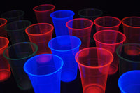 Thumbnail for 16oz Neon Assorted UV Blacklight Reactive Soft Plastic Glow Party Cups