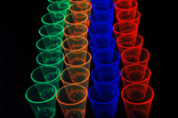 Thumbnail for 1 Ounce 50ct Neon UV Blacklight Reactive Glow Party Shot Glasses