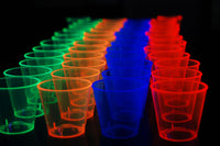 Thumbnail for 1 Ounce 50ct Neon UV Blacklight Reactive Glow Party Shot Glasses