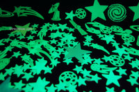 Thumbnail for 200+ Piece Glow in the Dark Stars Super Glowing Galaxy Set Wall Ceiling Decor