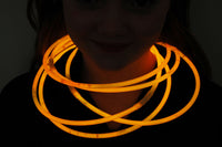 Thumbnail for Premium Jumbo Orange Glow Necklaces- 50 per package