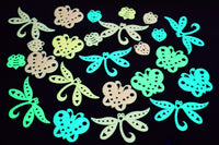 Thumbnail for 24 Piece Glow in the Dark Multicolor Butterflies Wall Ceiling Decor