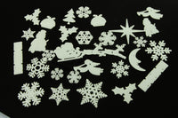 Thumbnail for 30 Piece Glow in the Dark Christmas Shapes Wall Ceiling Decor