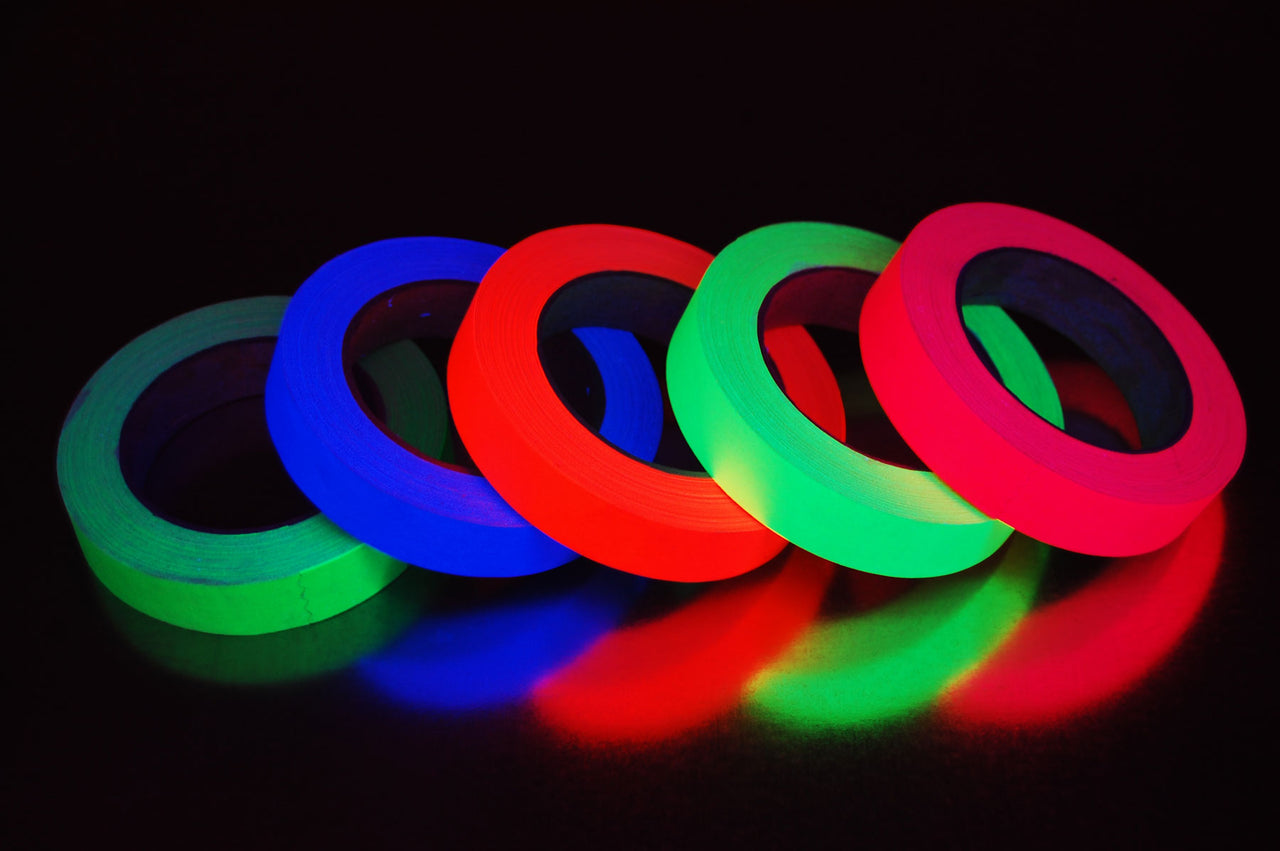 1 Inch UV Blacklight Reactive Fluorescent Gaffer Tape