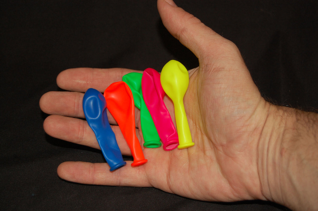 5 inch Blacklight Reactive Fluorescent UV Neon Glow Party Decorator Balloons