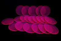 Thumbnail for 6 inch Neon Pink UV Blacklight Reactive Glow Party Plates- 20 Count