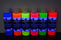Thumbnail for Blacklight Reactive Fluorescent Tempera Glow Party Paint 6 Pack 8 Ounce Bottles