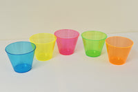 Thumbnail for 9oz Neon Assorted UV Blacklight Reactive Hard Plastic Glow Party Cups