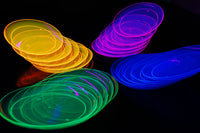 Thumbnail for 9 inch Neon Assorted UV Blacklight Reactive Glow Party Plates- 20 Count