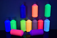 Thumbnail for Blacklight Reactive Fluorescent Acrylic Paints 12 Pack 8 Ounce Bottles