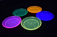 Thumbnail for 6 inch Neon UV Blacklight Reactive Glow Party Plates- 40 Count