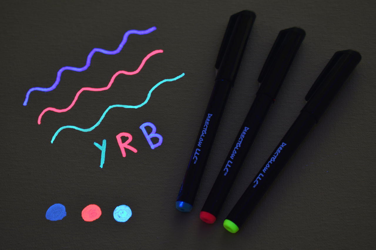DirectGlow Invisible UV Blacklight Reactive Fine Tip Ink Marker