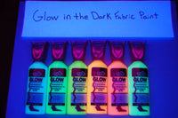 Thumbnail for Tulip Luminous Glow in the Dark Fabric Paint- 6 Pack Set