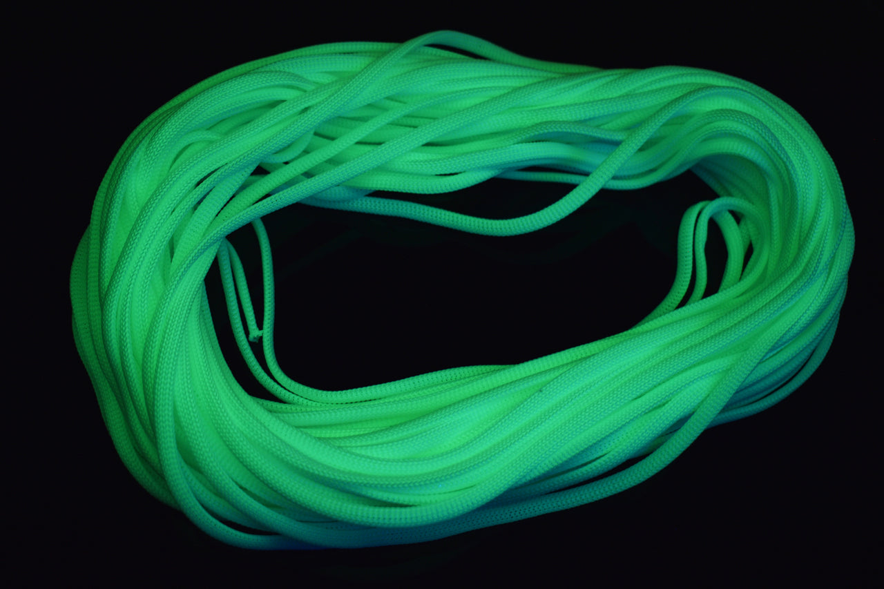 Glow in the Dark Glo-Line 6mm Hollow Core Decorative Roping