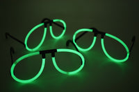Thumbnail for Green Glow Stick Eye Glasses Bracelets Bulk Pack- 50 Pairs