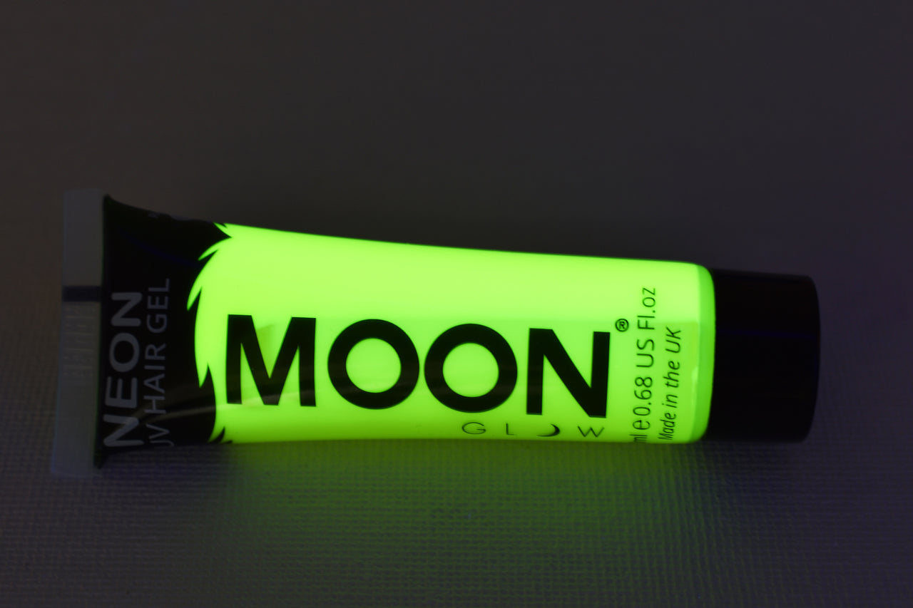 Moon Glow Intense UV Blacklight Hair Gel