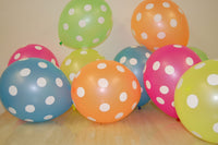 Thumbnail for 11 Inch UV Blacklight Neon Polka Dot Print Balloons