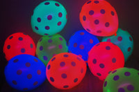 Thumbnail for 11 Inch UV Blacklight Neon Polka Dot Print Balloons