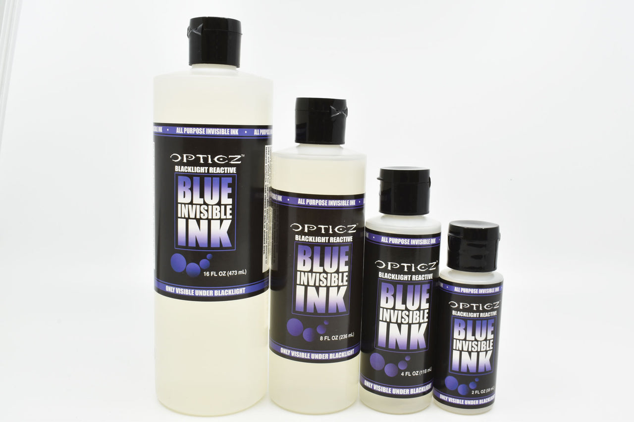 Opticz All Purpose Invisible Blue UV Blacklight Reactive Security Ink