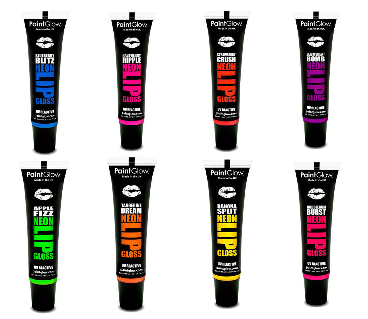 PaintGlow UV Blacklight Reactive Flavored Lip Gloss
