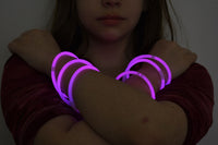 Thumbnail for 8 inch Premium Pink Glow Stick Bracelets- 100 per package