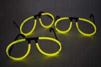 Thumbnail for Yellow Glow Stick Eye Glasses Bracelets Bulk Pack- 50 Pairs