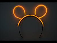 Orange Glow Stick Bunny Ears- Single Retail Packs