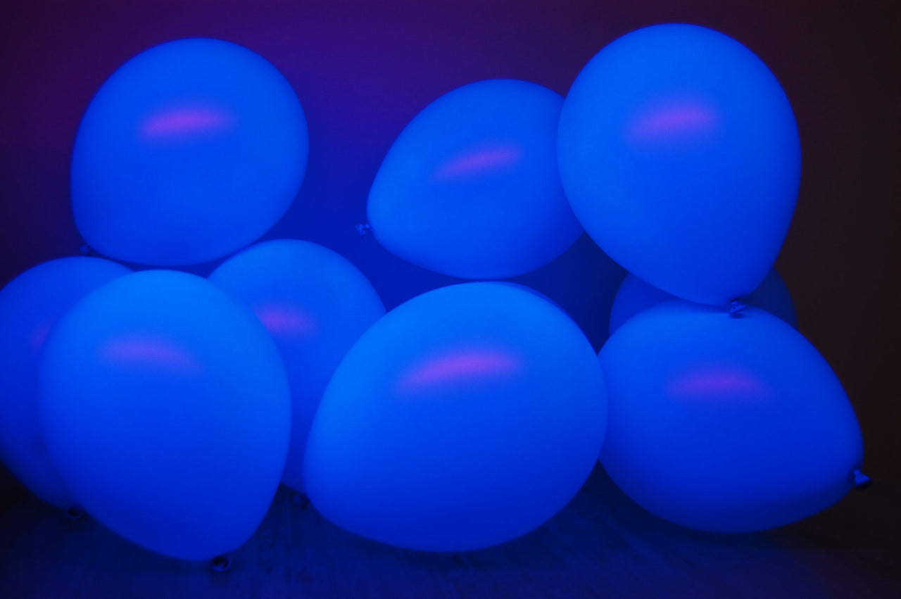 11 inch Blacklight Reactive Fluorescent UV Neon Glow Party Balloons