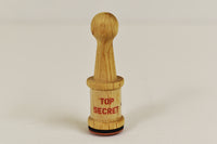 Thumbnail for Top Secret Dry Rubber Peg Stamp for Arts Crafts Security Glow Party