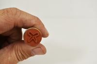 Thumbnail for X Design Dry Rubber Peg Stamp for Arts Crafts Security Glow Party