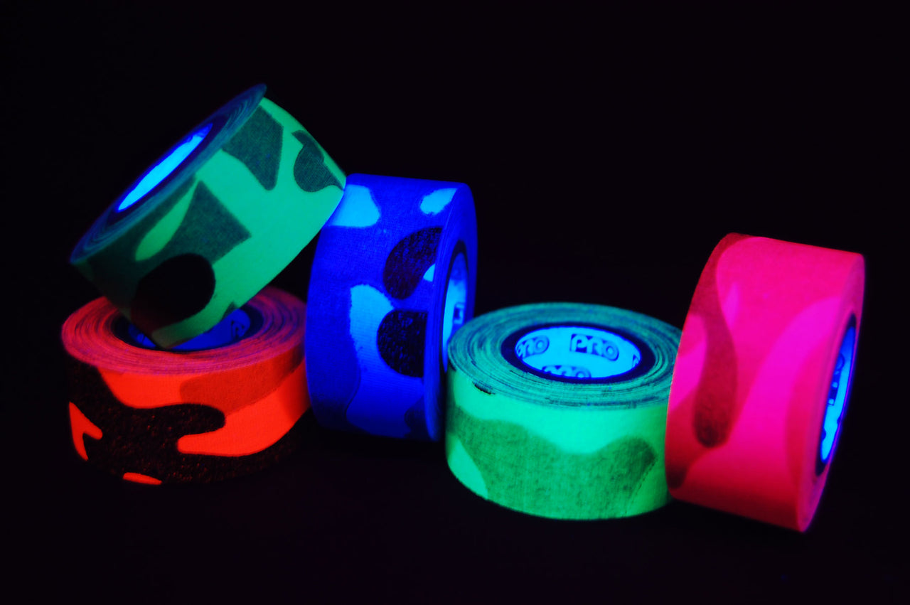 UV Blacklight Reactive Fluorescent Camo Gaffer Tape- 6 Yards