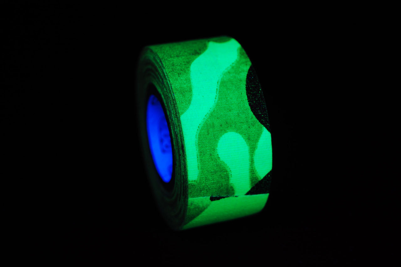 UV Blacklight Reactive Fluorescent Camo Gaffer Tape- 6 Yards