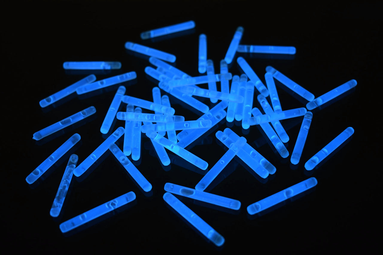 1.5 inch Aqua Mini Glow Sticks- 50 Per Package