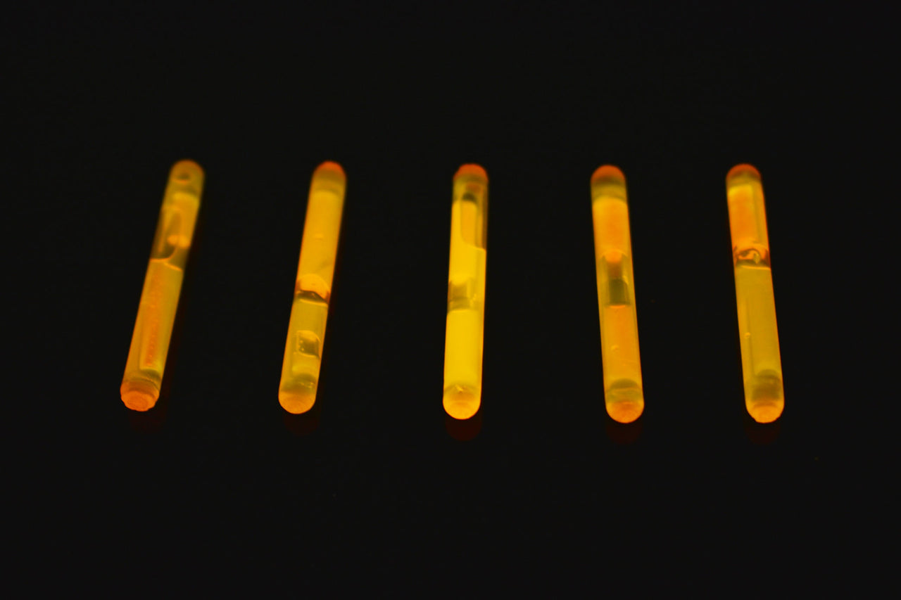 Directglow 1.5 inch Mini Glow Sticks (Orange, 50 Count)