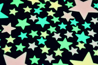 Thumbnail for 100pc Multicolor Glow in the Dark Cosmic Stars Wall Ceiling Decor