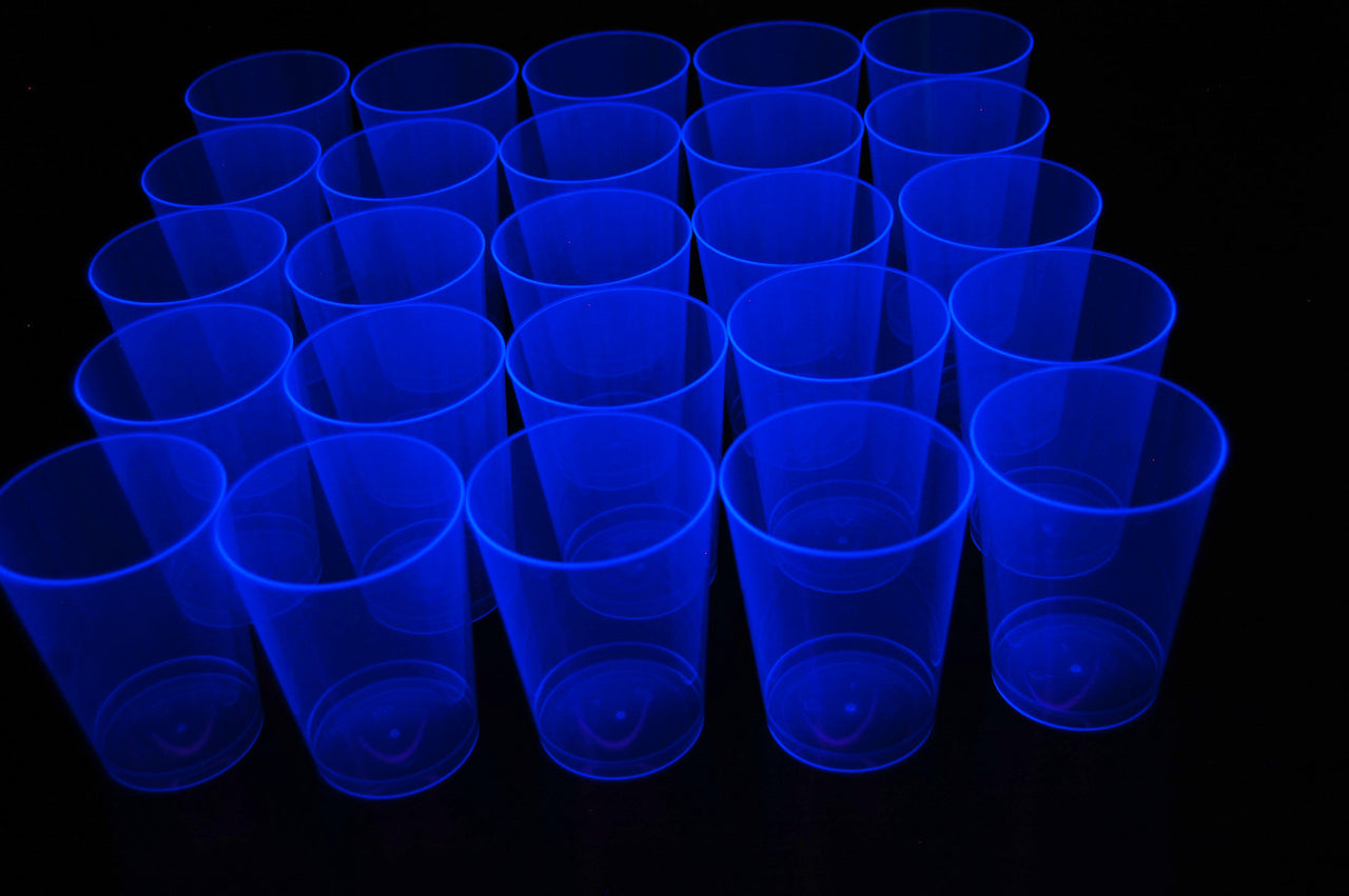 10oz Neon Assorted UV Blacklight Reactive Hard Plastic Glow Party Cups