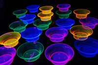 Thumbnail for 10 Ounce Neon UV Blacklight Reactive Glow Party Bowls- 20 Count