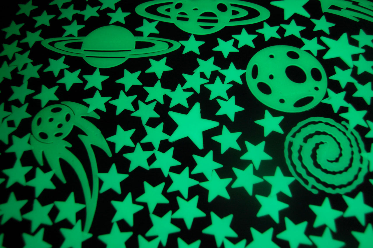 200+ Piece Glow in the Dark Stars Super Glowing Galaxy Set Wall Ceilin –  DirectGlow LLC