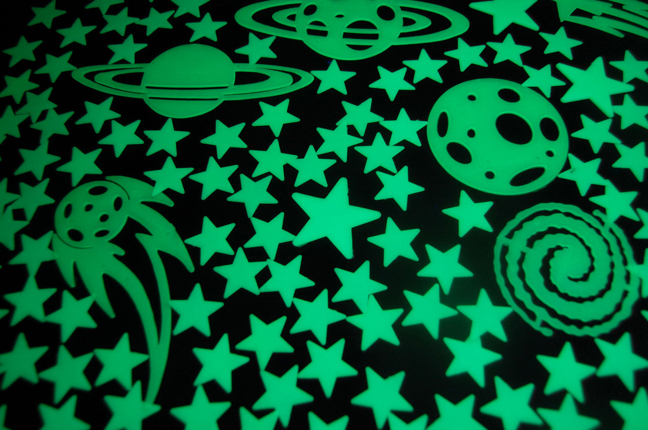 150+ Piece Glow in the Dark Stars Super Glowing Galaxy Set Wall Ceiling Decor