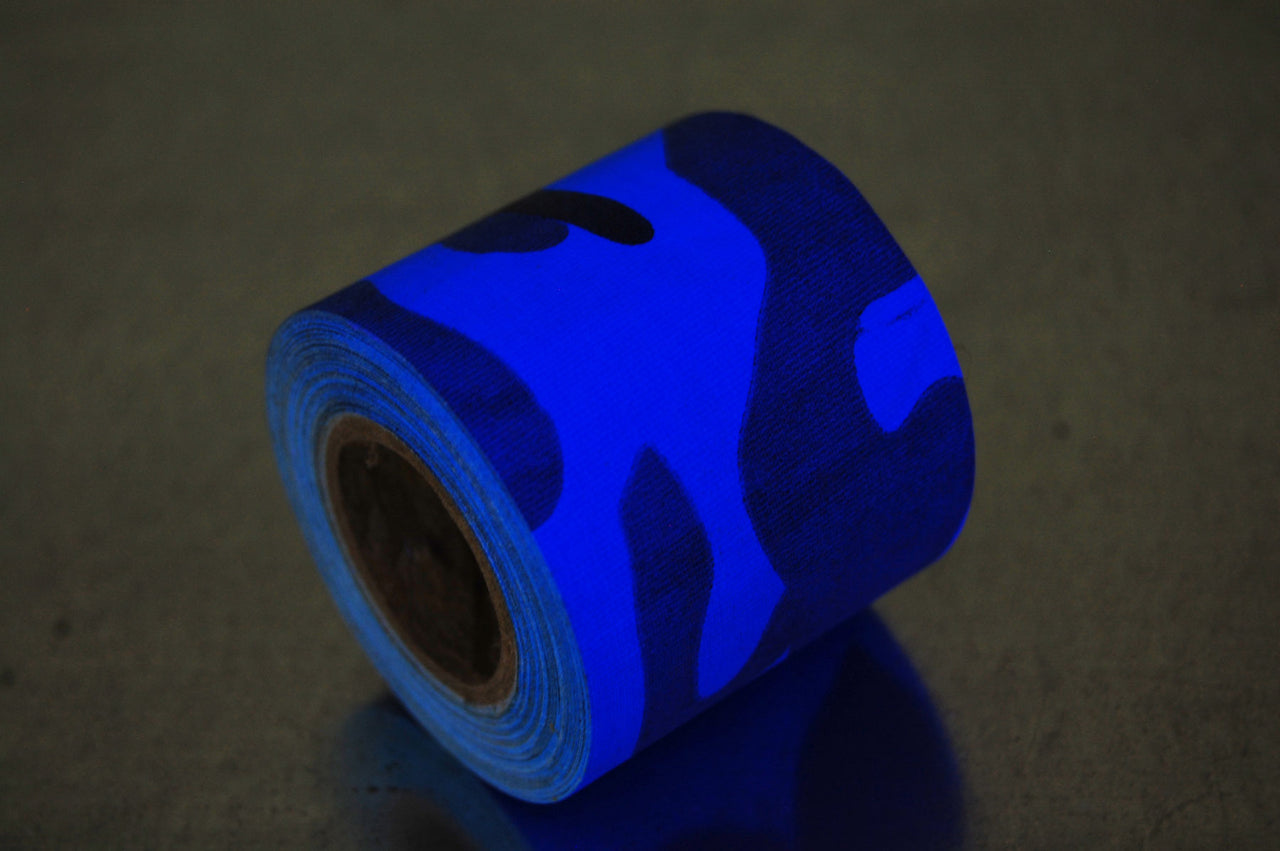 UV Blacklight Reactive Fluorescent Camo Gaffer Tape- 6 Yards