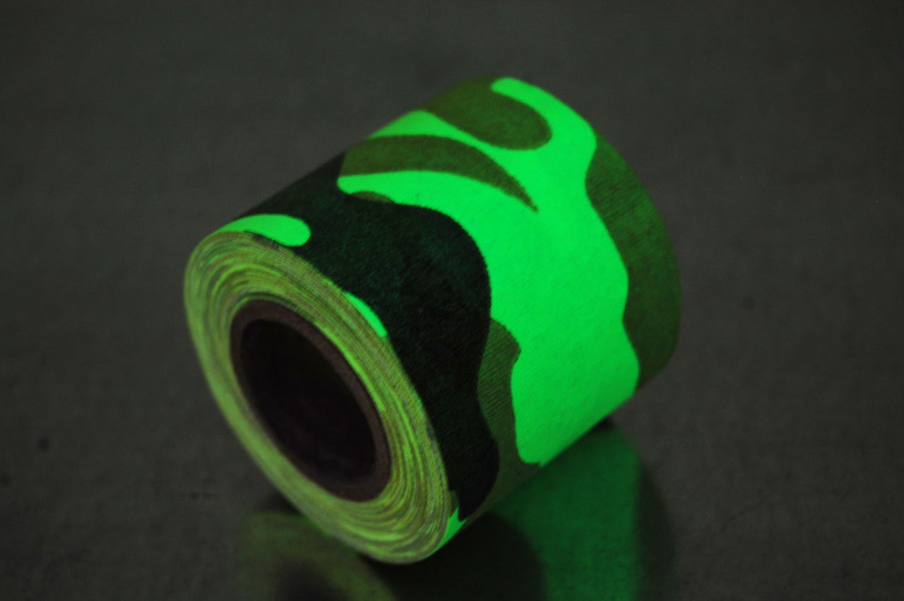 6Rolls UV Tape Blacklight Reactive,(6 Colors),16ft Per Roll,Fluorescent  Cloth Tape,Glow in The Dark Tape Under UV Black Light