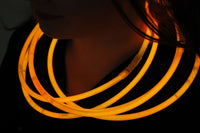 Thumbnail for Premium Jumbo Orange Glow Necklaces- 50 per package