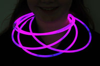 Thumbnail for Premium Jumbo Pink Glow Necklaces- 50 per package