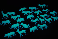 Thumbnail for 24 Piece Glow in the Dark Safari Animals Wall Ceiling Decor